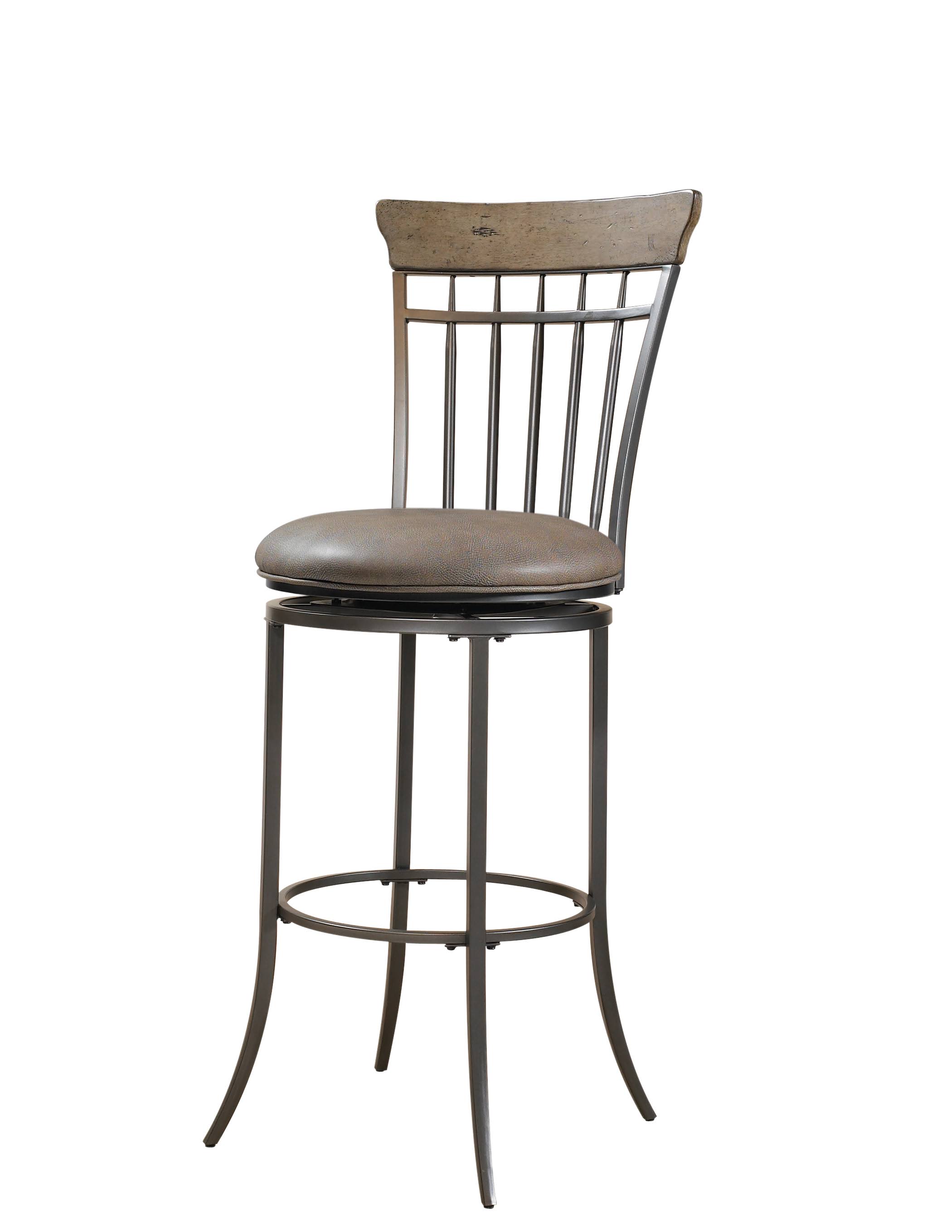 Hillsdale Charleston Swivel Vertical Spindle Counter Stool