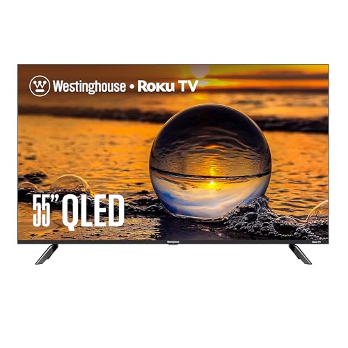 Westinghouse Roku TV - 43 Inch Smart TV, 4K UHD QLED Television w/HDR 10+, Dolby Vision, Wi-Fi & Mobile App Connectivity