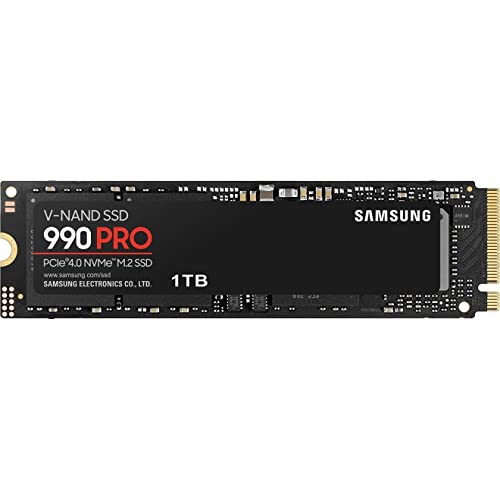 Samsung 990 PRO SSD NVMe M.2 PCIe Gen4, M.2 2280 Internal Solid State Hard Drive, Seq. Read Speeds Up to 7,450 MB/s for High End Computing, Gaming