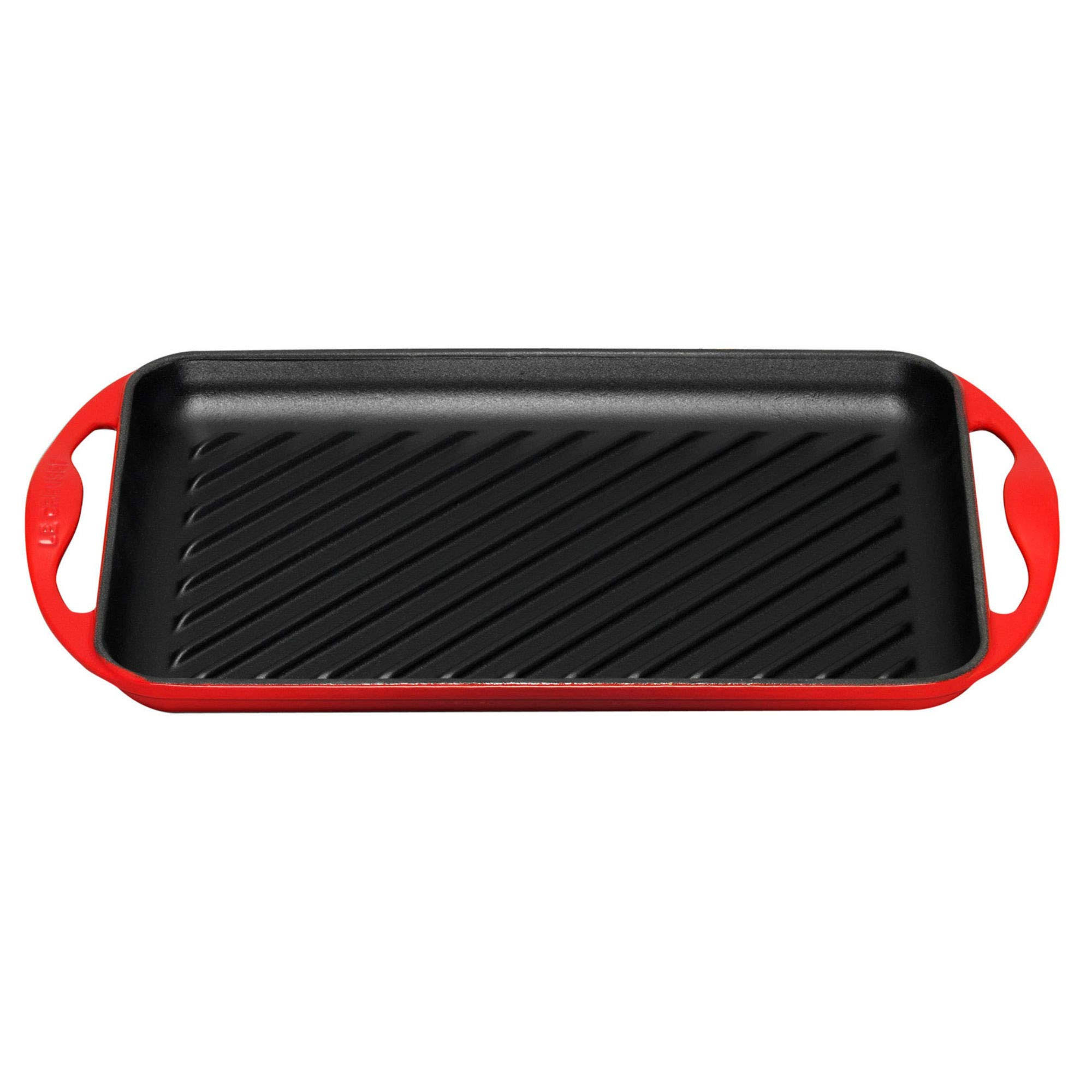 Le Creuset Cast Iron Rectangular Skinny Grill | Cerise