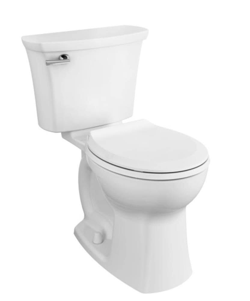 American Standard Edgemere White WaterSense Round Chair Height 2-Piece Toilet 10-in Rough-In Size (ADA Compliant)