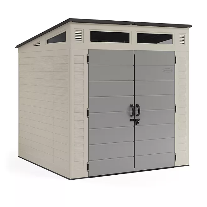 Suncast 7 ft x 7 ft Modernist Resin Outdoor Storage Shed