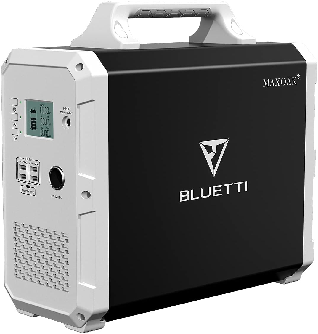 MAXOAK Portable Power Station 1500Wh 1000W Backup Lithium Battery Pure Sine Wave AC Outlet Solar Generator w/ MPPT for Outdoors Camping Home