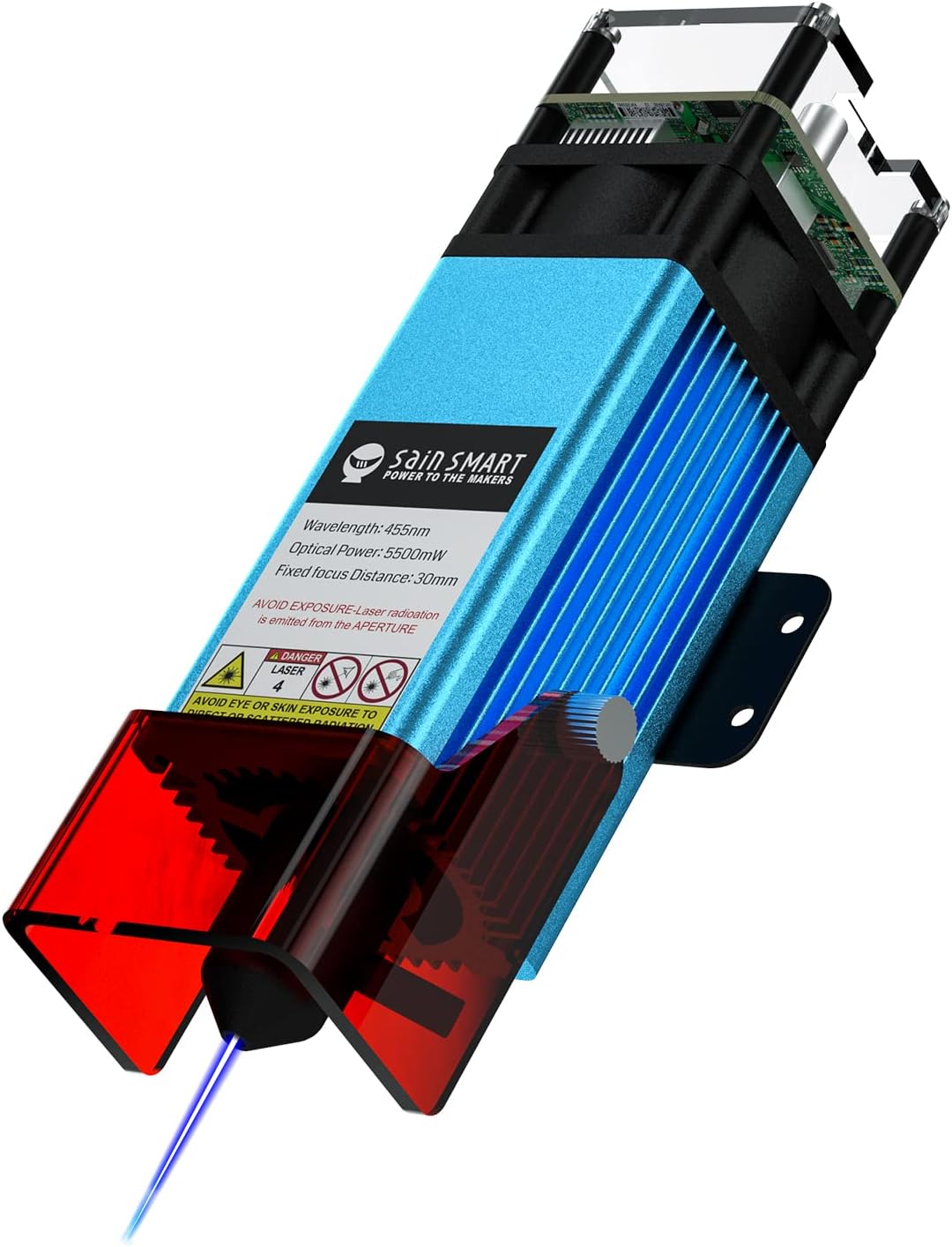 Genmitsu CFL55 Compressed Spot Laser Module, 0.1mm*0.1mm Laser Spot, 5.5W FAC Laser Module for Genmitsu 3020-PRO MAX V2, 3030-PROVer MAX