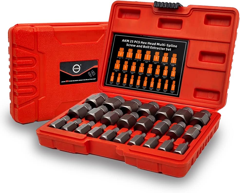 AKM 49-Piece Bolt Extractor Screw Extractor Set