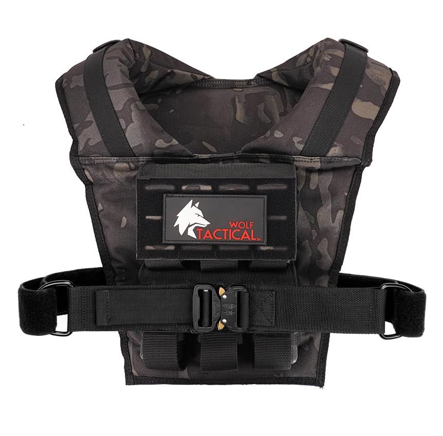 WOLF TACTICAL Weighted Training Vest - Weighted Vest Men Strength Training Weight Vests Workout Vest Weight Vest for Men