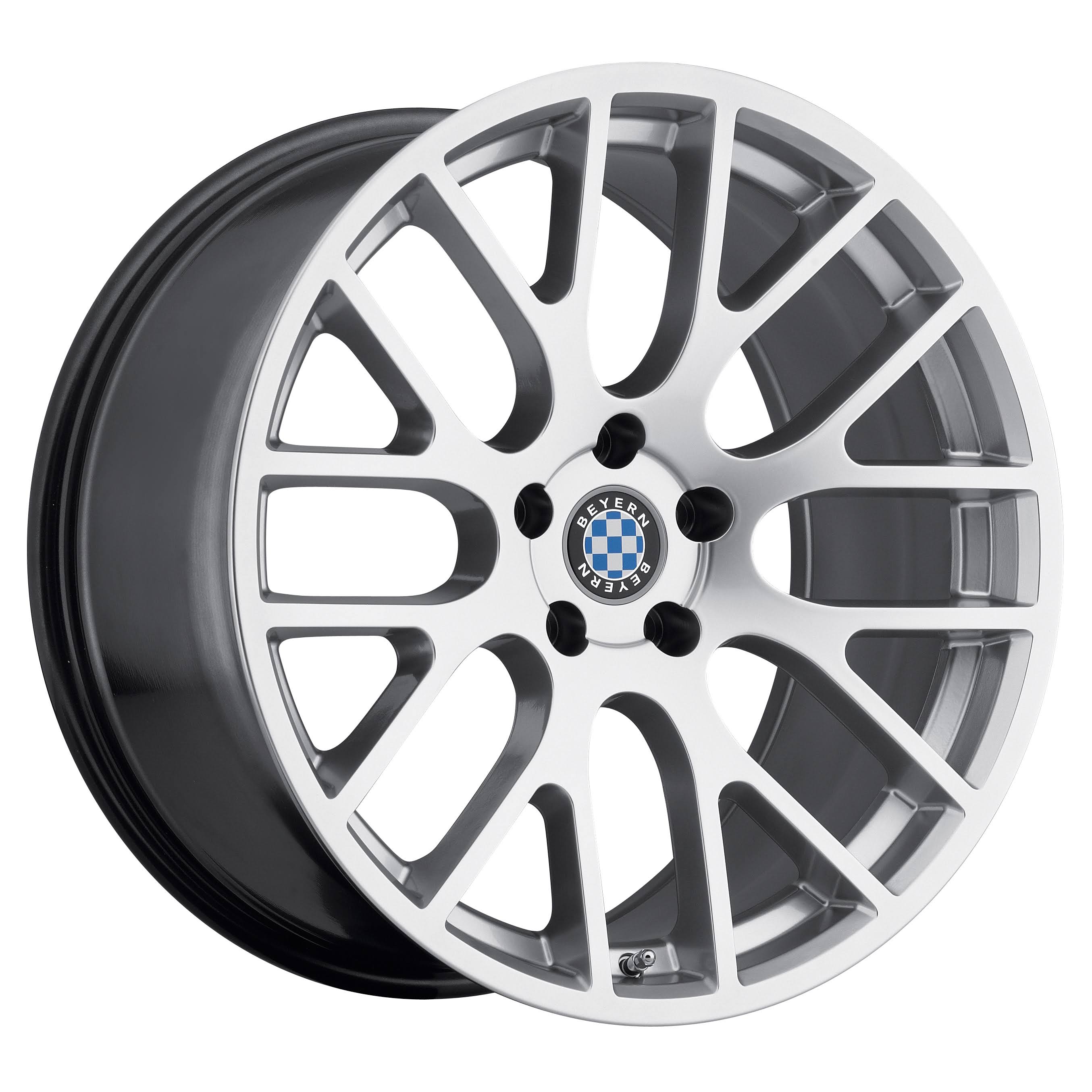 Beyern Spartan Hyper Silver 19x9.5 5x120 ET35 Rims 1995BYS355120S72