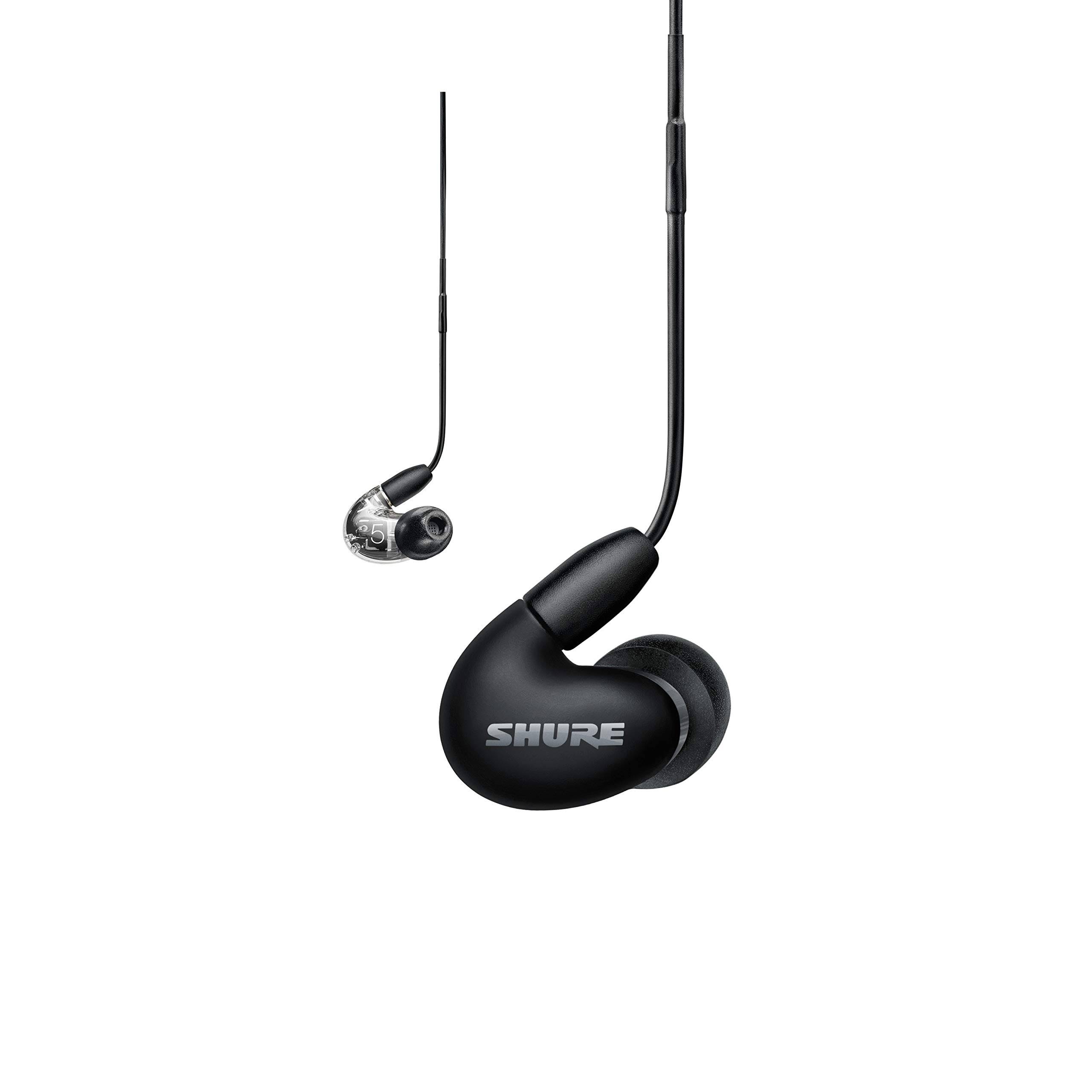 Shure AONIC 5 Wired Sound Isolating Earbuds, Detachable Cable, Durable Quality