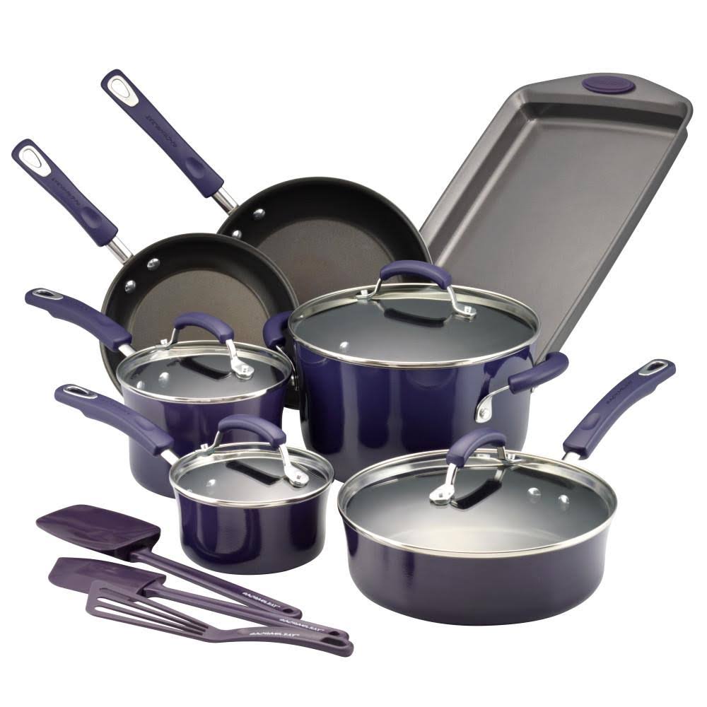 Rachael Ray Kitchen in A Box 14-Pc. Nonstick Aluminum Cookware Set