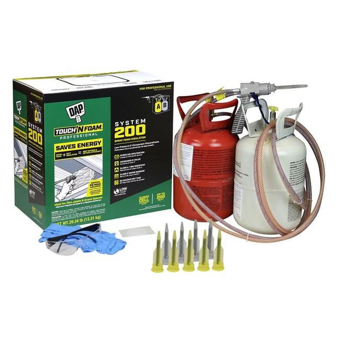 DAP 1018700 Touch N Foam Professional Cream Polyurethane Foam 2-Component Insulation Kit