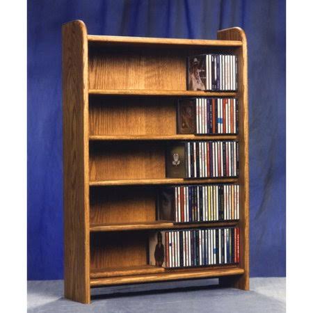 Wood Shed 500 Series 275 CD Multimedia Storage Rack, Clear