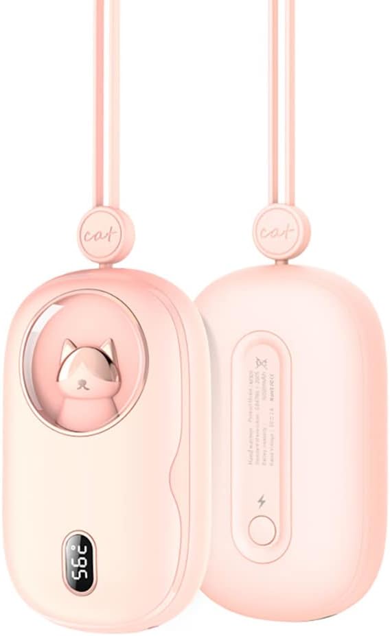 10000mAh Portable Power Bank Hand Warmer Rechargeable Hand Warming Power Bank 3 Heat Levels Double-Sided Heating with Digital Display Heater Quick