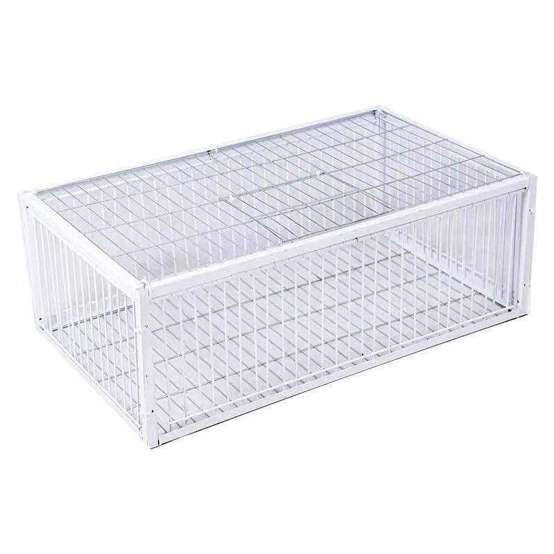 Big Foldable Galvanised Pigeon Dove Bird Trap Cage Feral Pigeon Humane Way with The one-Way Entrance Trapping Pigeons Doves in Cages 1