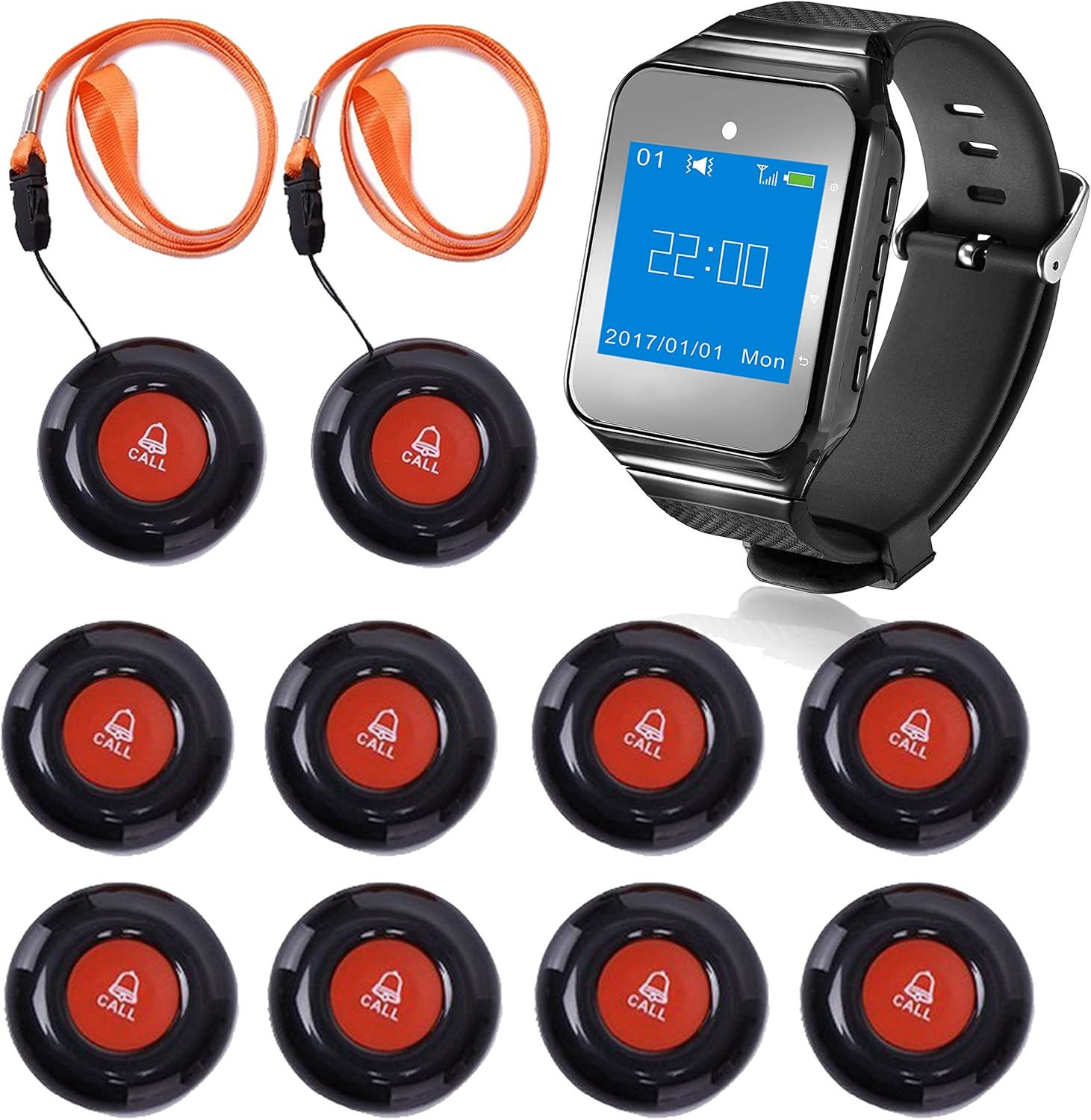 CallToU Wireless Wrist Pager Smart Call System Caregiver Pager
