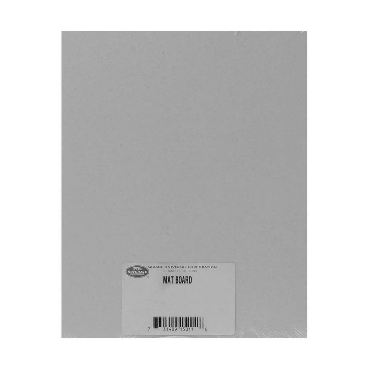 Savage 11x14x22 Cut-Size ProCore Mount Board Gray White Smooth 100 Sheet Carton