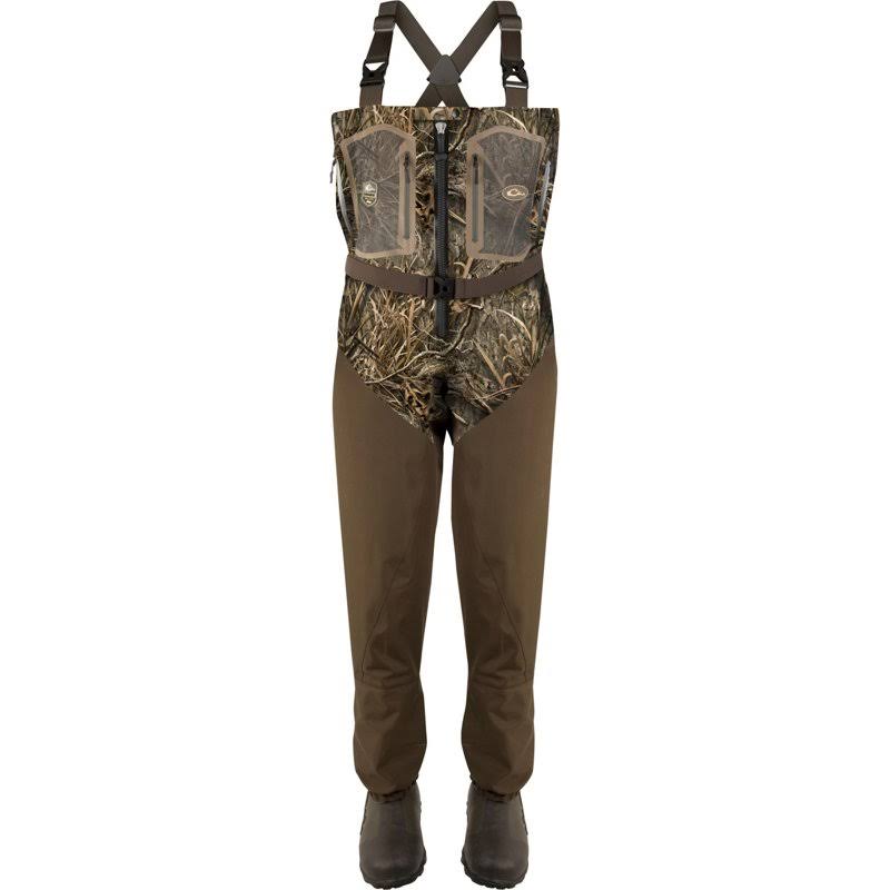 Drake Front Zip Guardian Elite 4-Layer Waders with Tear Away Liner Polyester Men&s
