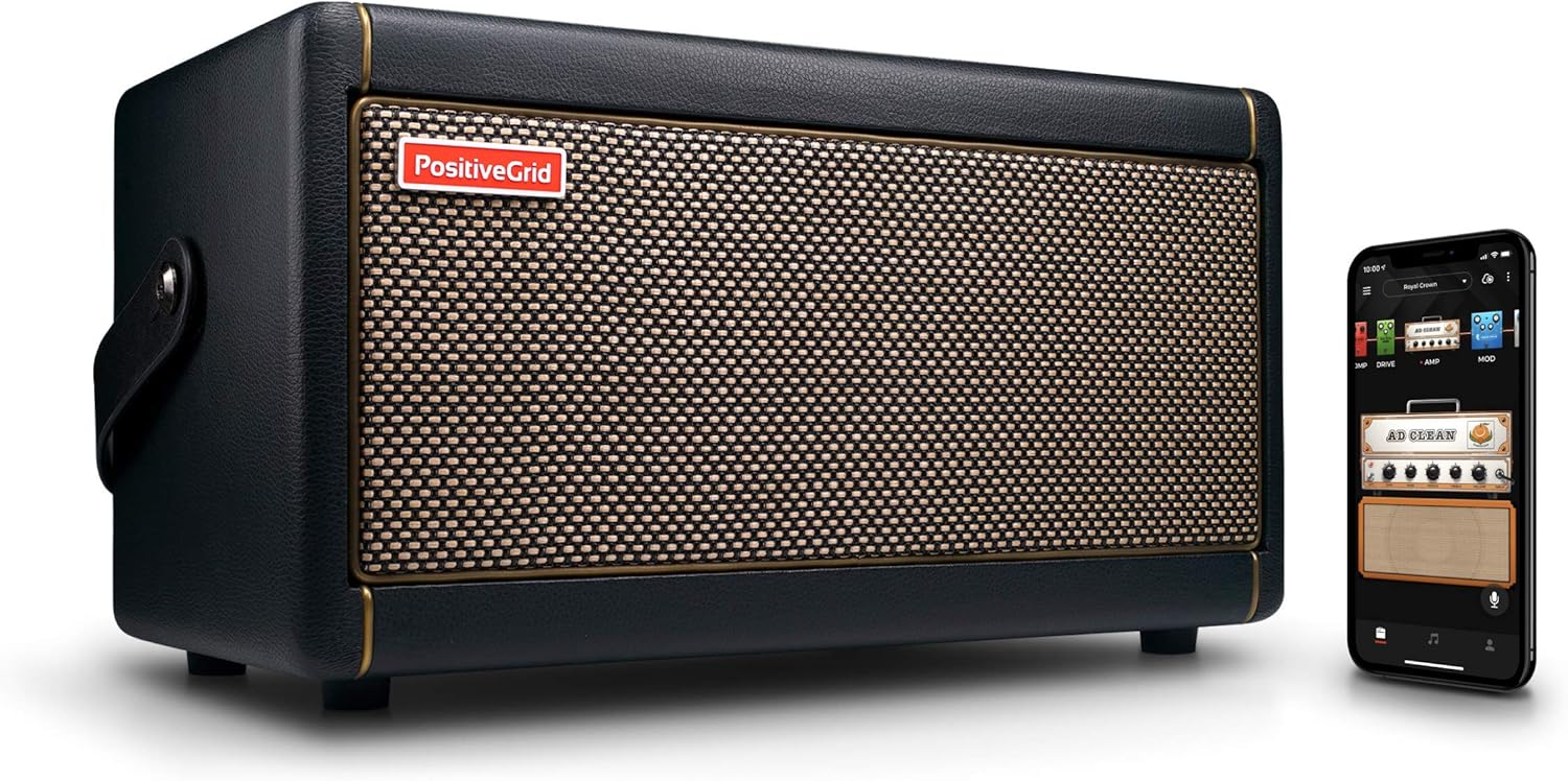 Positive Grid Spark Guitar Amplifier, Electric, Bass and Acoustic Guitar Combo Amp (Spark)