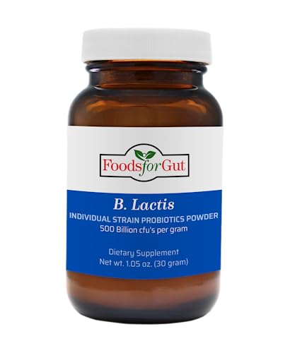 Bifidobacterium Lactis Probiotic Powder 500 Billion cfu's | Digestive & Immune Support | High Potency | B. Lactis (60 Grams)