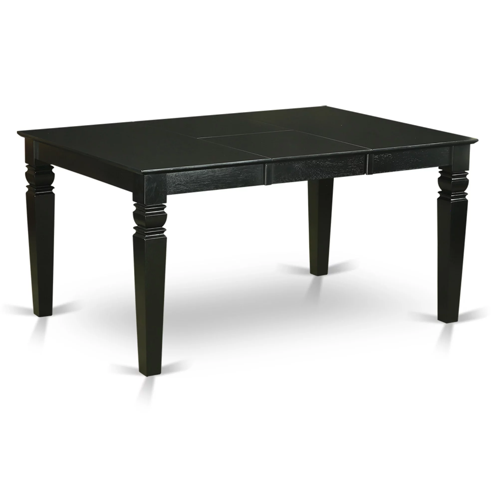 WEPF6D-BLK-C 6-Pc Kitchen nook Dining set - Small Kitchen Table and 4 Kitchen Chairs with Bench