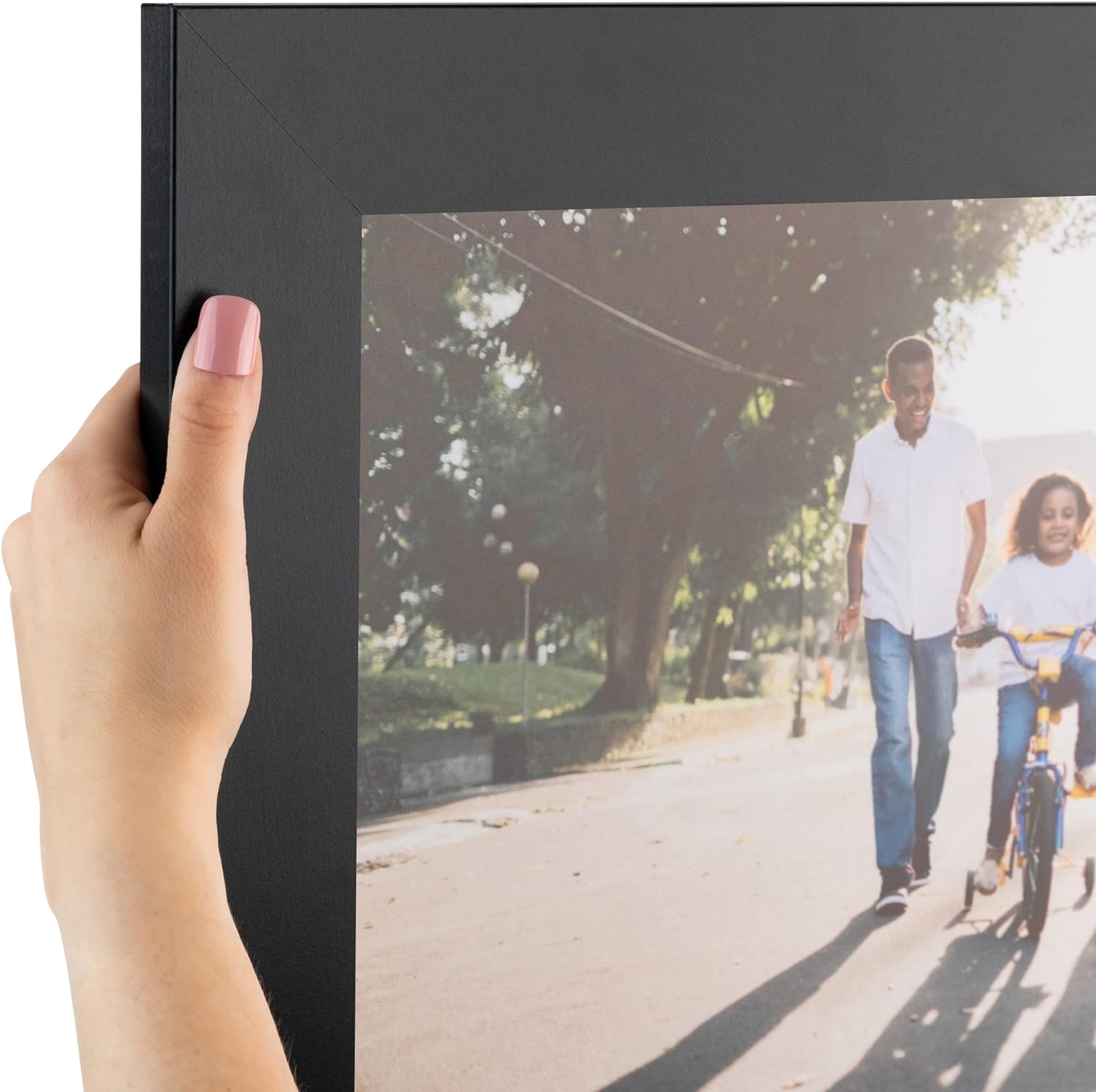 ArtToFrames 28x37 Inch Black Picture Frame, This 2.00 Inch Custom MDF Poster Frame is Black, Great for Your Art or Photos - Comes with Economy Acrylic