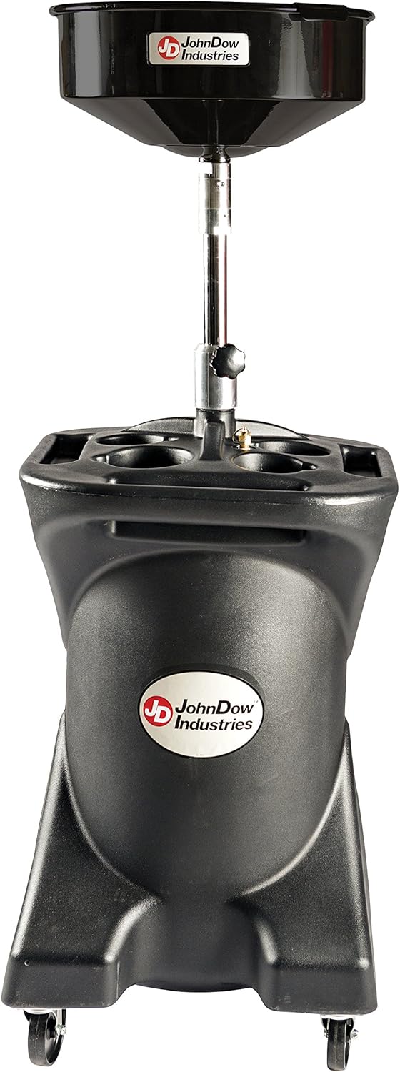 JohnDow Industries JDI-27DC 27 Self-Evacuating Portable Oil Drain, 16 inch Diameter Centered Funnel