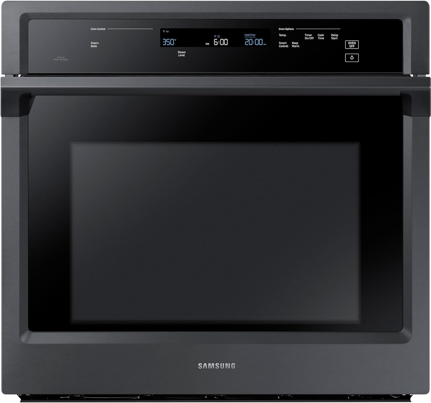 Samsung NV51K6650SG/AA 30" Smart Steam Cook, Black Stainless Steel Single Wall Oven