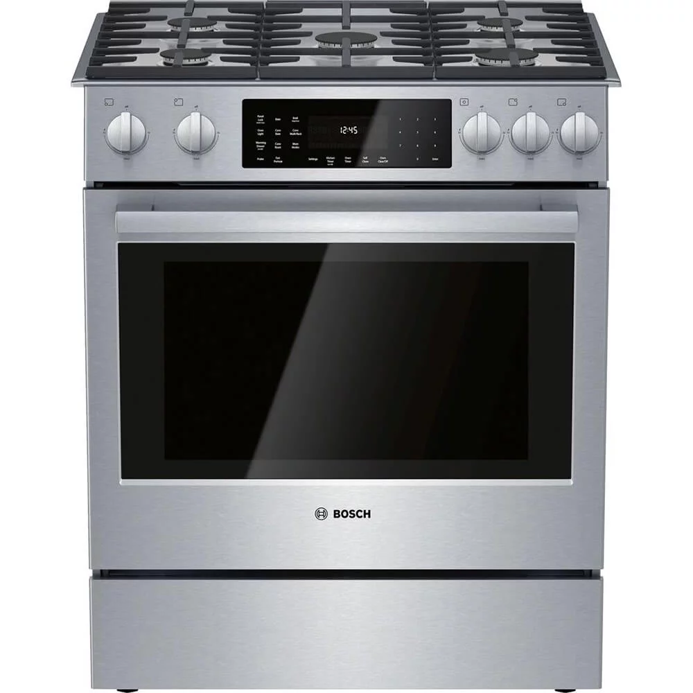 Bosch HDI8056U 4.6 Cu. Ft. Stainless Dual Fuel Slide-in Range