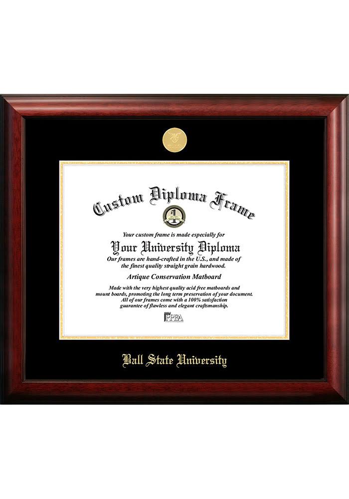 Campus Images Ball State University 17W x 14H Gold Embossed Diploma Frame