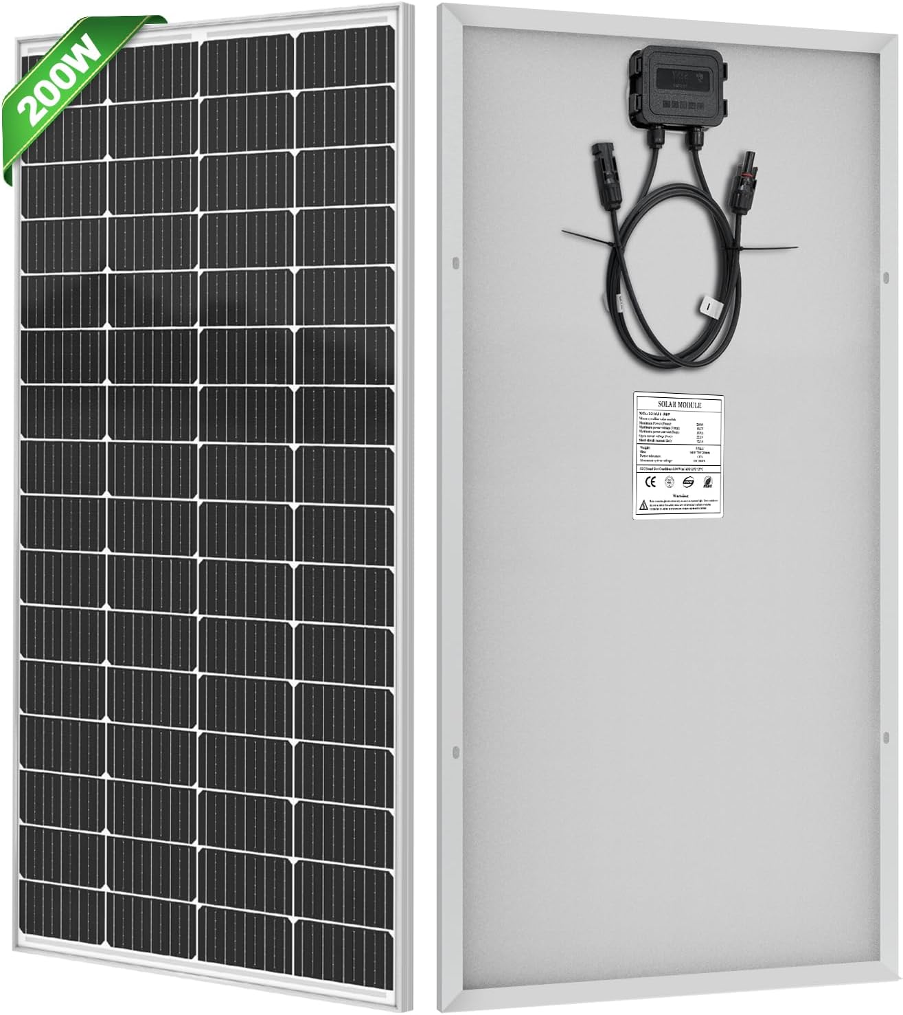 200 Watt Solar Panel 9BB Monocrystalline Cell