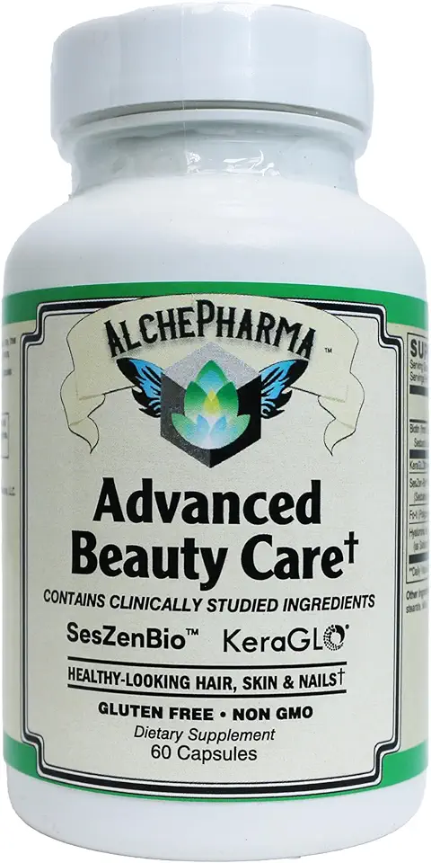 Advanced Beauty Care, Hair Skin and Nails Supplement, Gluten Free, Non-GMO Capsules (60 Caps) - Kansas Nuitrition - HNZSDS
