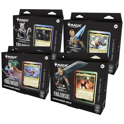 Magic: The Gathering - Final Fantasy Commander Deck Bundle (Includes All 4 Decks)
