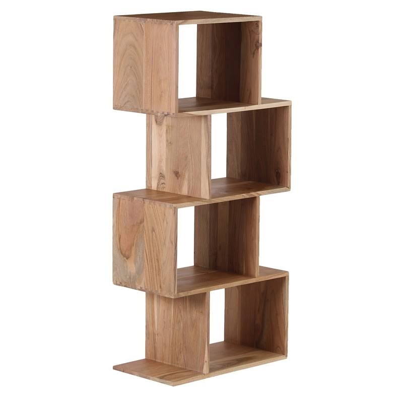 Hawthorne Collections Portola Solid Acacia Wood Bookcase - Natural