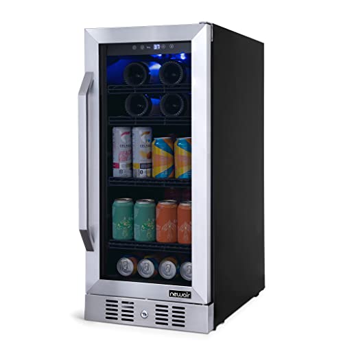 NewAir 15&rdquo; Wine, Beer, Beverage Refrigerator Cooler | 9 Bottle