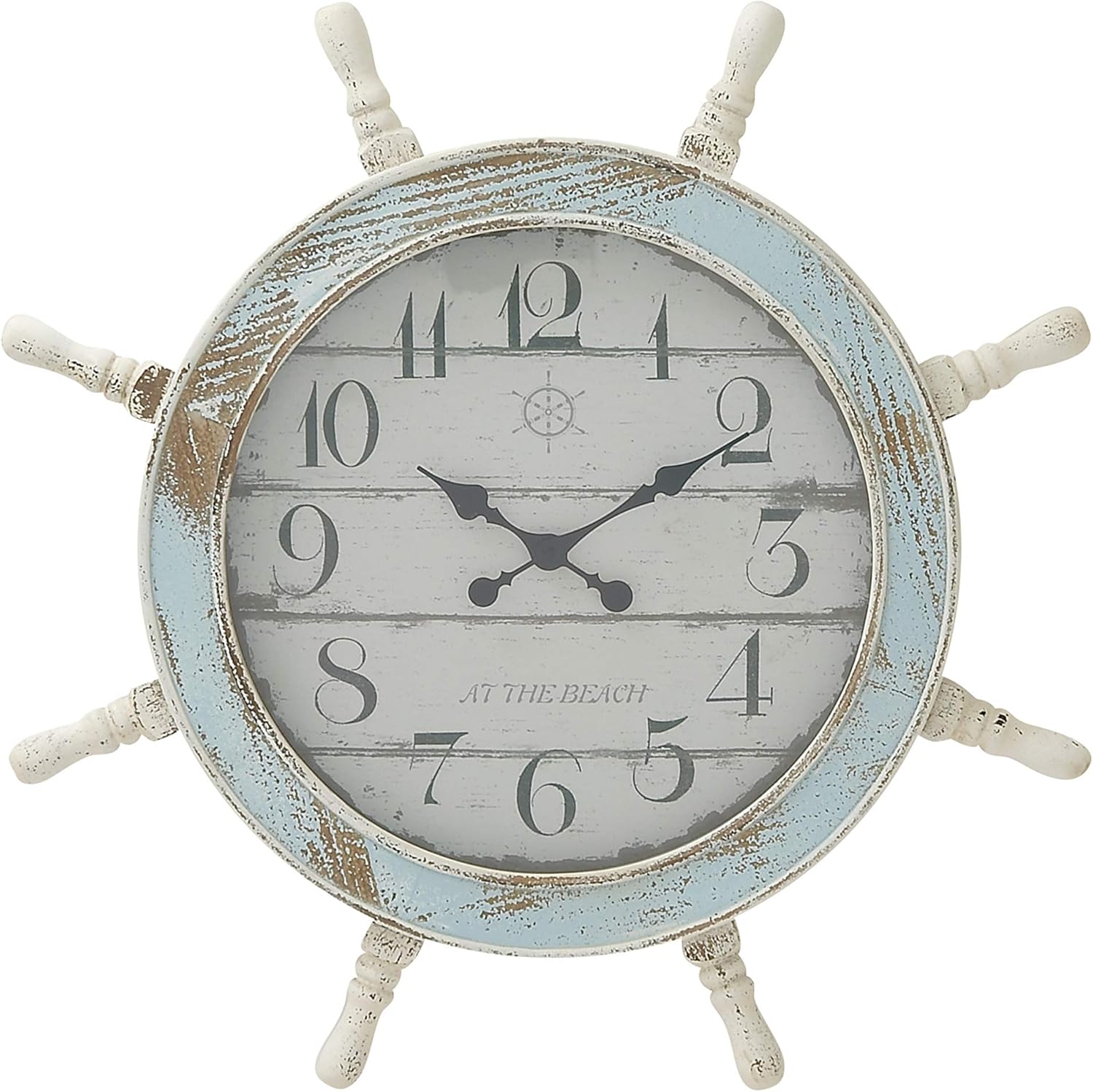 Deco 79 18196 Nautical Wood Anchor Wall Clock