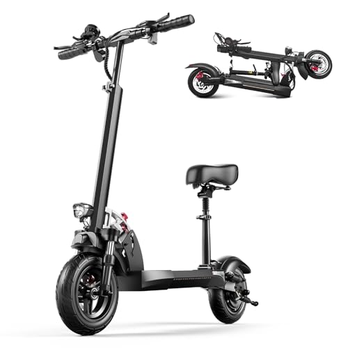 Electric Scooter for Adults, 30MPH Top Speed, 35 Miles Range, 800W Motor, 10" Off-Road Tires, Foldable E-Scooter with Seat
