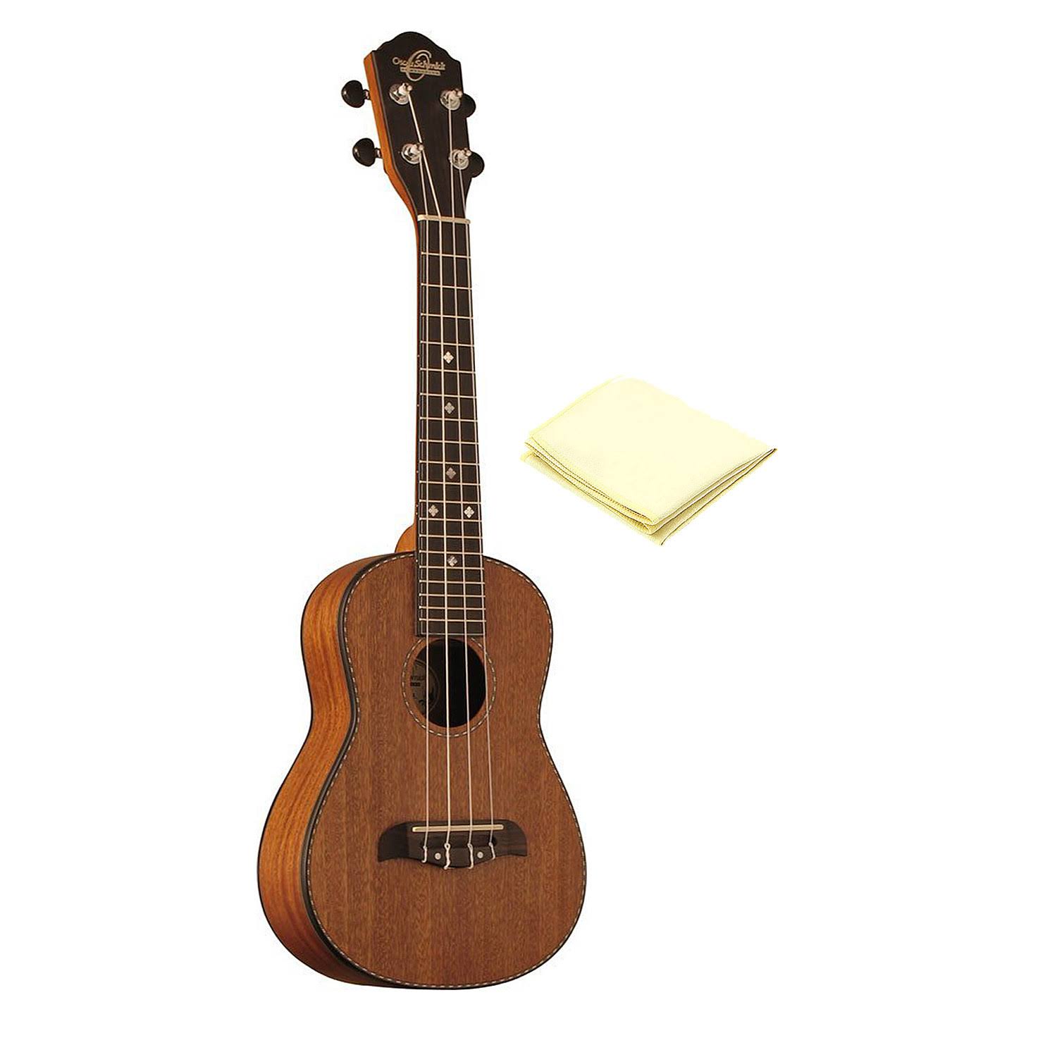 Oscar Schmidt | OU240SWK Satin Tenor Ukulele w/Case in Solid Mahogany