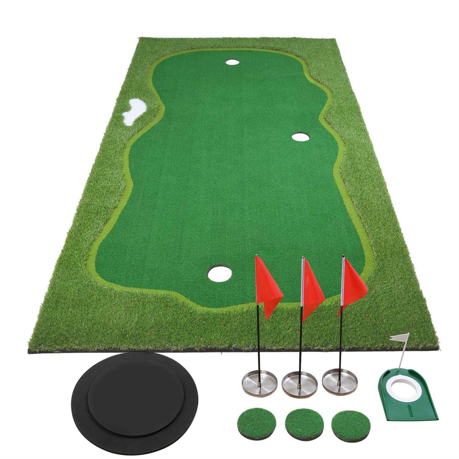 Chriiena Golf Putting Green Practice Putting Green Mat - Sports Supplies Online Store