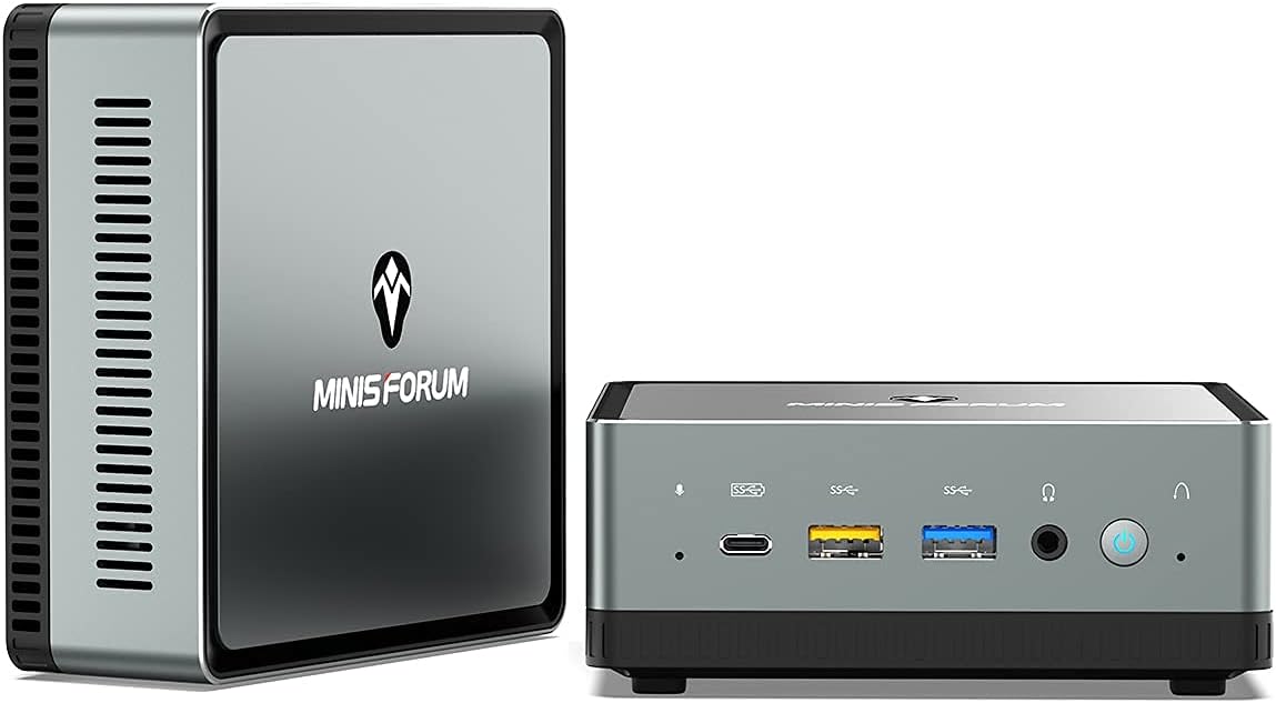 Mini PC AMD Ryzen 7 3750H UM700 | 8 GB RAM 256 GB PCIe SSD | Radeon RX Vega 10 Graphics | Dual WiFi BT 5.1 | HDMI 2.0 / Display/USB-C | 2X RJ45 | 4X