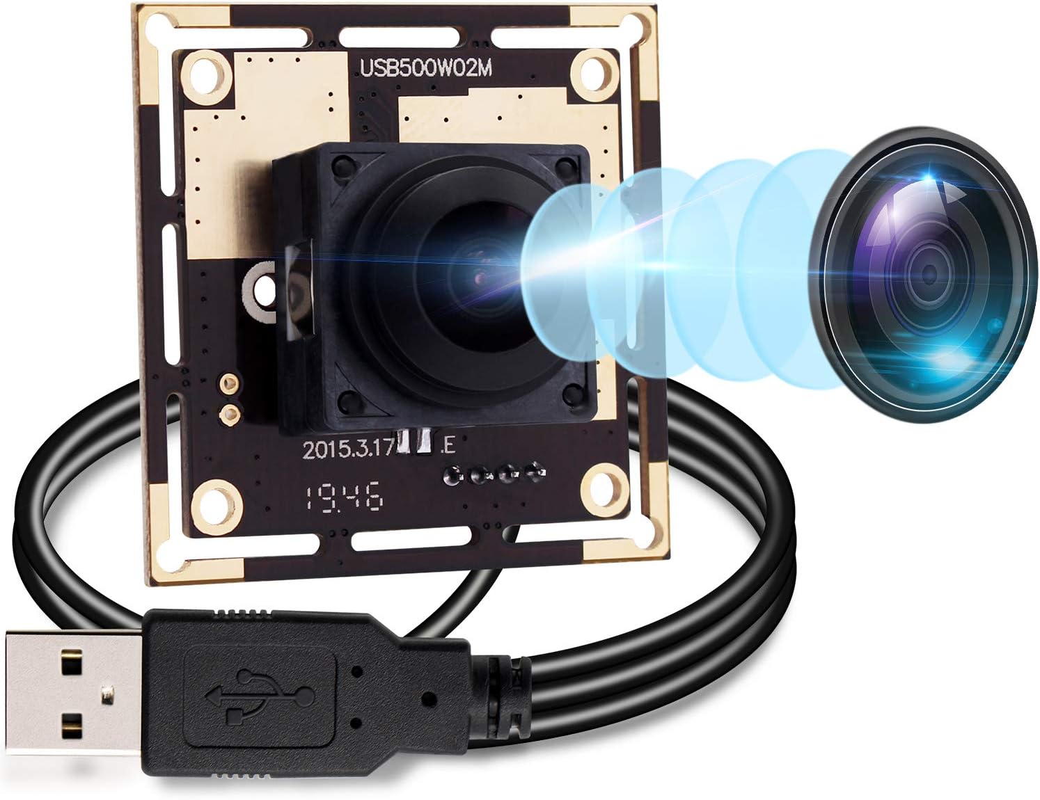 Autofocus 5 Megapixel USB Camera Module with 170 Degree Fisheye Lens HD 2592X1944 USB Webcamera with CMOS OV5640 Sensor USB with Camera