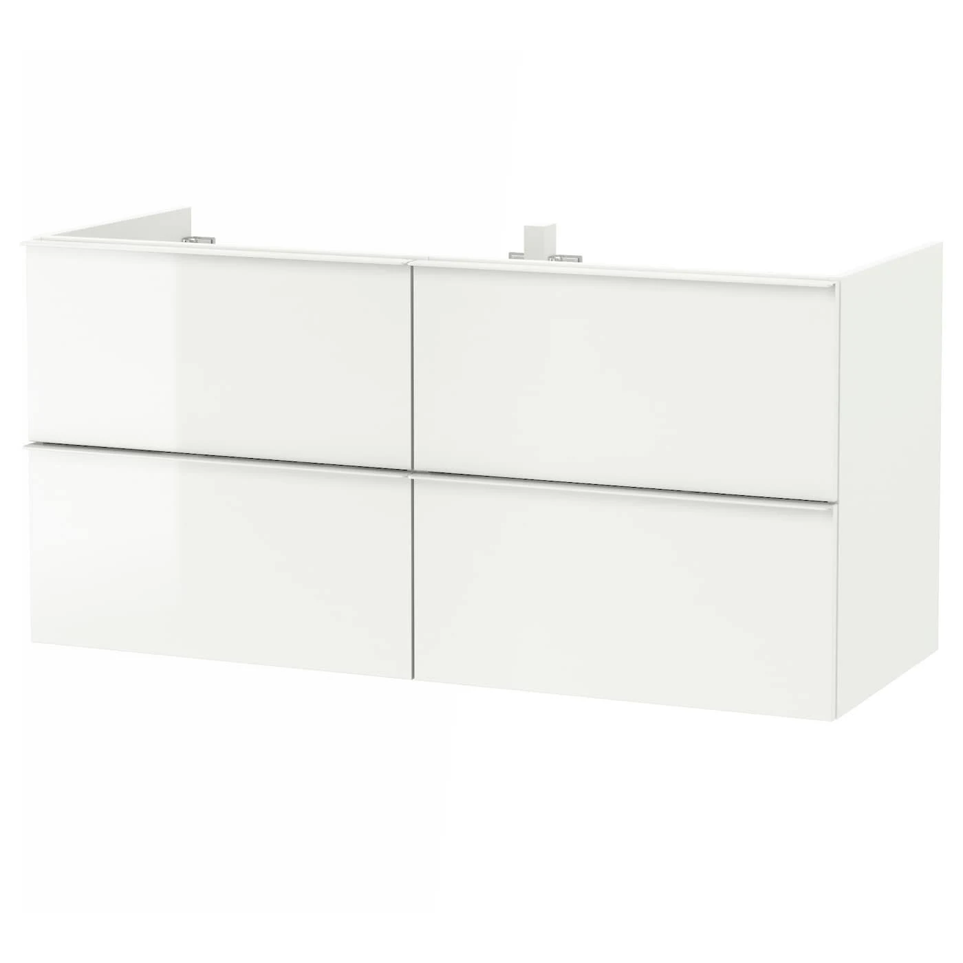 IKEA - GODMORGON Sink Cabinet with 4 Drawers, High Gloss White, 47 1/4x18 1/2x22 7/8 30344096