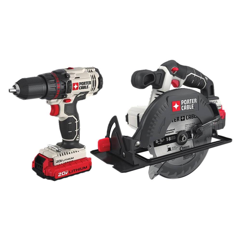 Porter Cable PCCK605L2 20V Max Lithium Ion 2-Tool Combo Kit