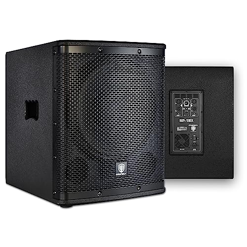 PRORECK SP-18X Active Powered PA DJ Subwoofer Cabinet 18 inch 3000W P.M.P.O with Class-D Amplifier, 3 DSP Presets-Monitor, Coil Bass Reinforcement