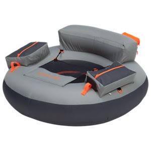 White River Fly Shop Lost Lake Round Float Tube - Gray/Orange