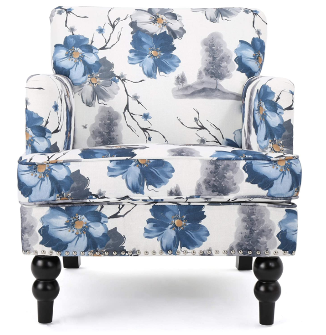 Christopher Knight Home Boaz Fabric Club Chair - Floral Print