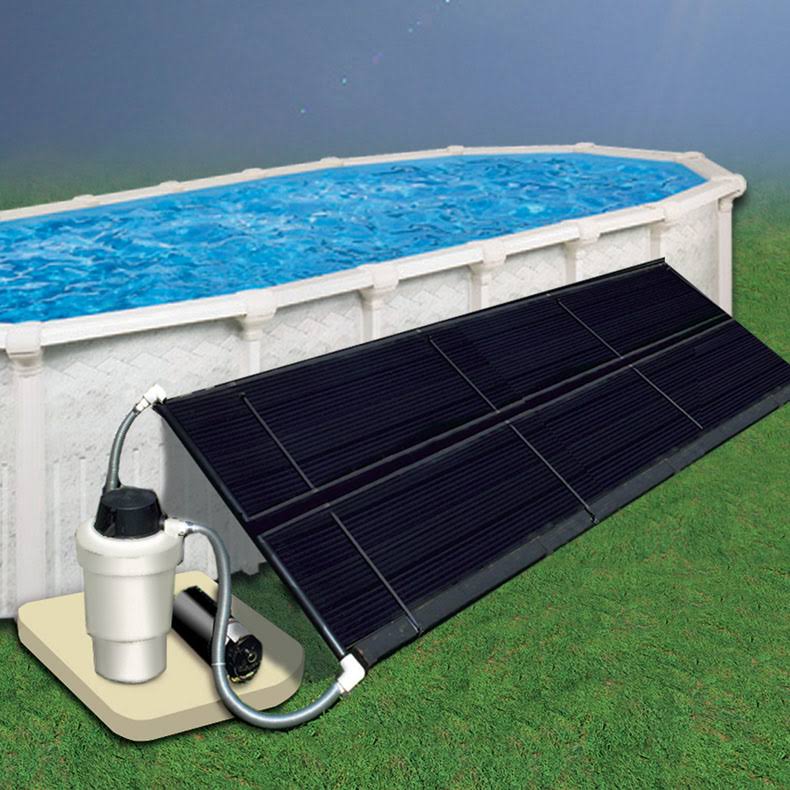 Doheny&s Above Ground Solar Heating, 2.5X10 ft Space Saver HEATING Collector for Pools 70600001