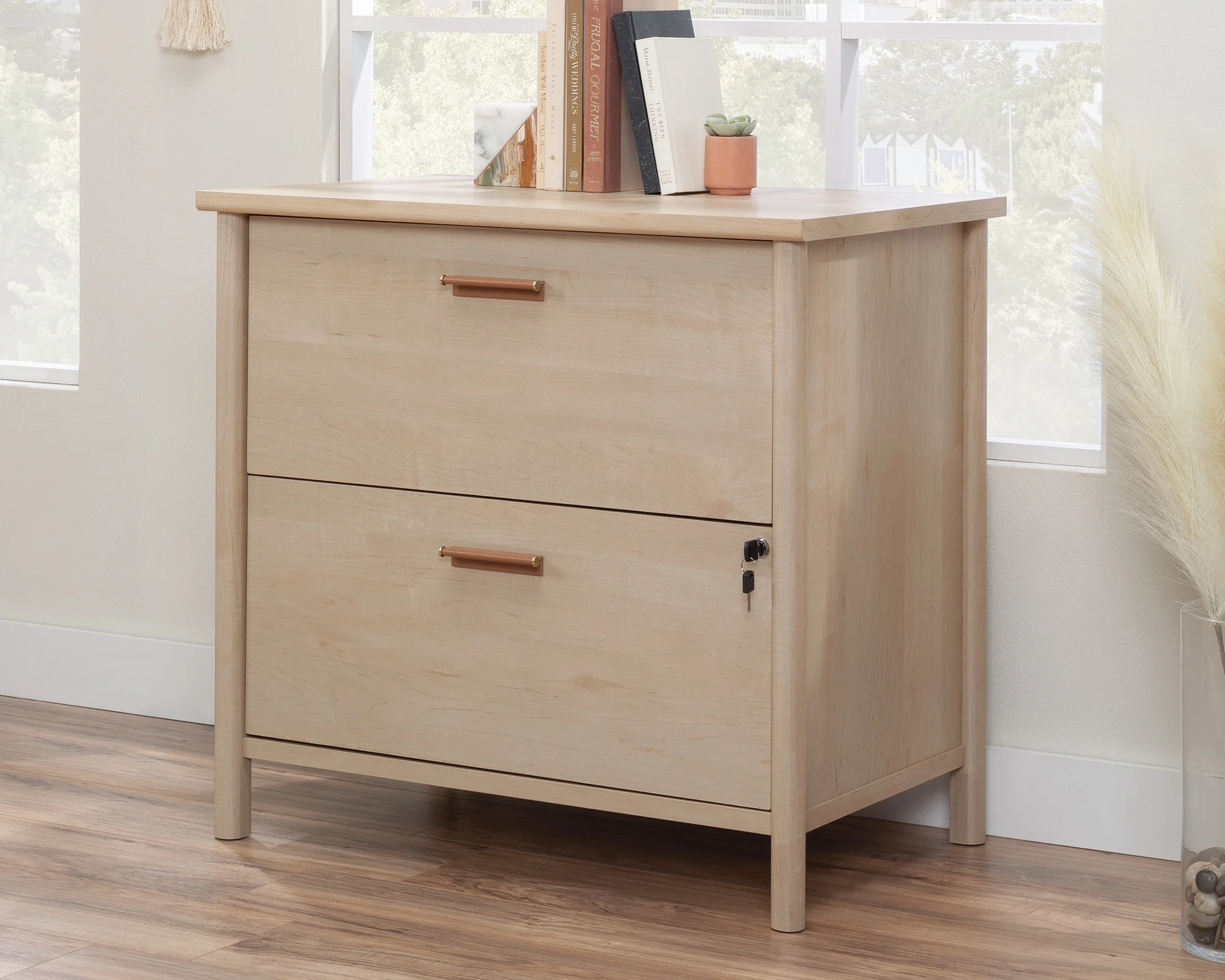 Sauder Whitaker Point Engineered Wood Lateral File in Natural Maple Finish