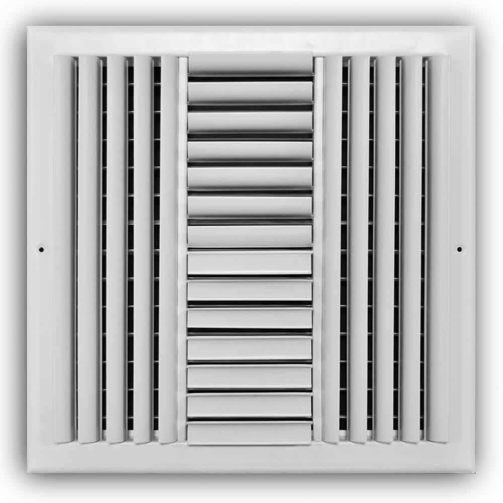 Everbilt 4-Way Steel Adjustable Curved Blade Wall/Ceiling Register In White - Shop Hardware Tools Online Store
