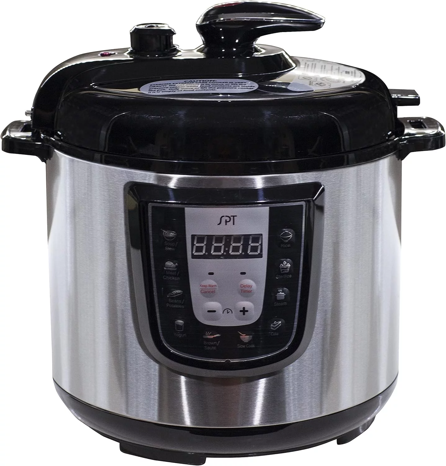 Digital Stainless Steel Electric Pressure Cooker, BLACK