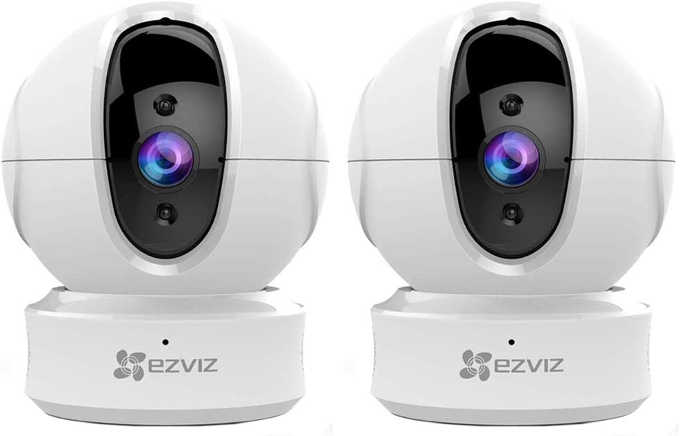EZVIZ EZ2461C2WH C6CN 1080p Pan Tilt Security Camera 2 Pack