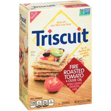Triscuit Fire Roasted Tomato & Olive Oil Crackers (Pack of 36)